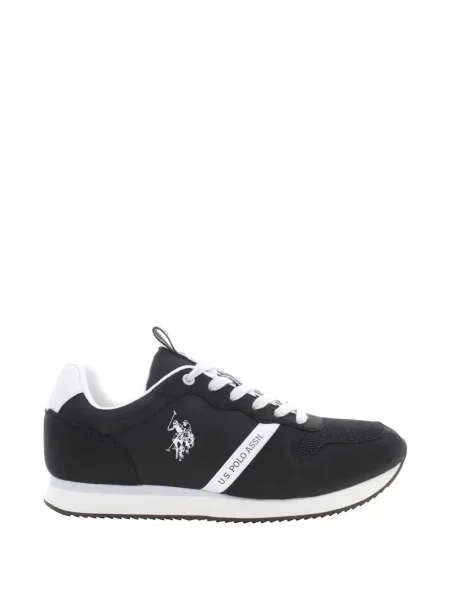 Sneakerși U.s. Polo Assn. cu șireturi din dantelă negru
