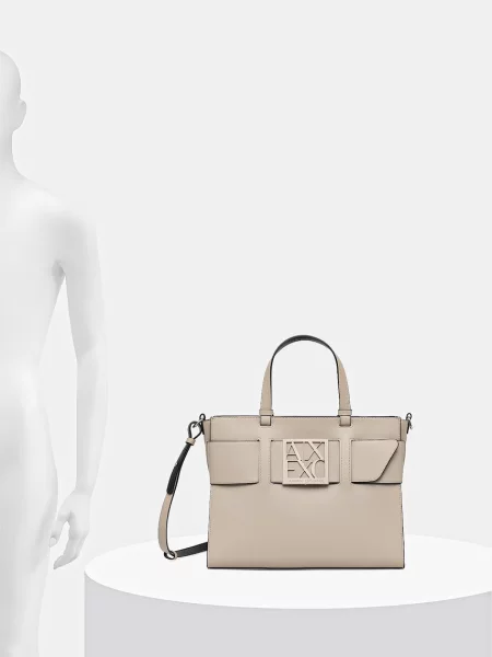Armani Exchange női műbőr táska bézs