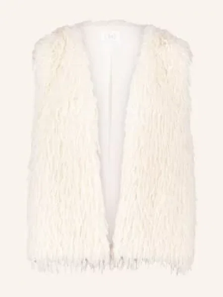 Betty&Co Kamizelka Ze Sztucznego Futra weiss