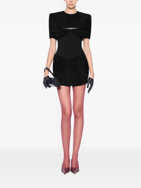 Rochie mini Chats By C.dam drapată negru