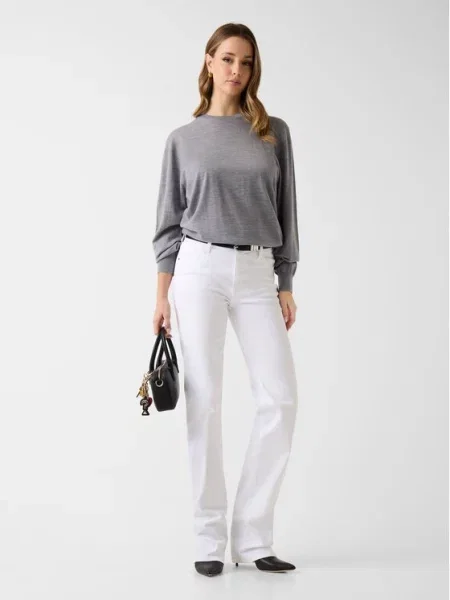 Guess Τζιν Straight Fit λευκό