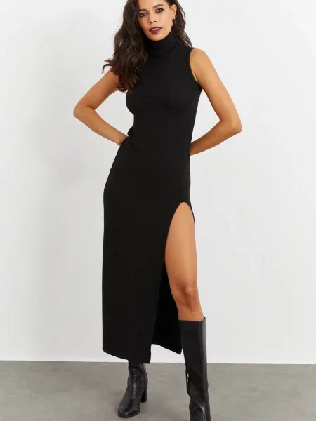 Midi obleka Cool & Sexy črna