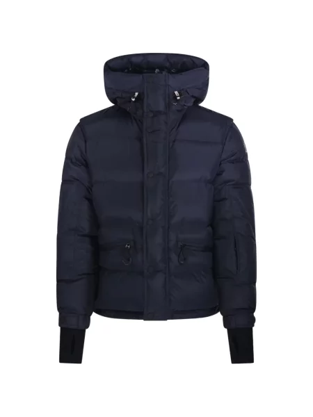 Bunda Moncler Grenoble s kapucí modrá