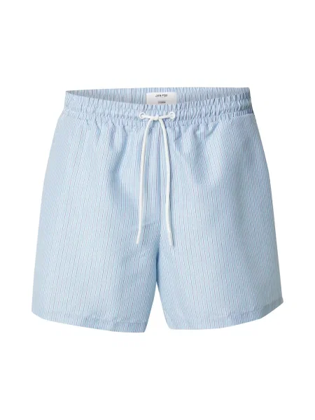 DAN FOX APPAREL Plavecké šortky Juri námořnická modř / světlemodrá bílá