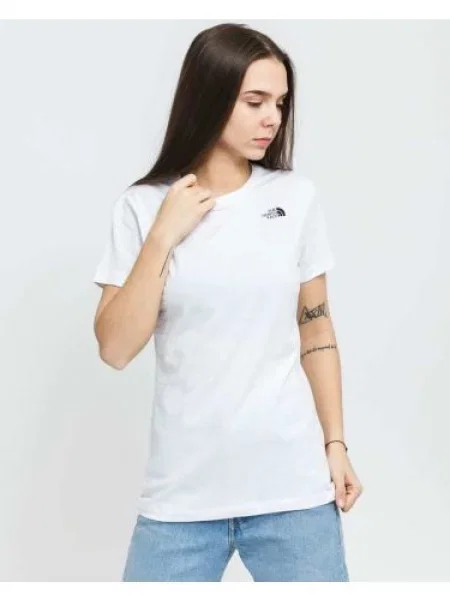 Tričko The North Face W SS Simple Dome Tee bílé