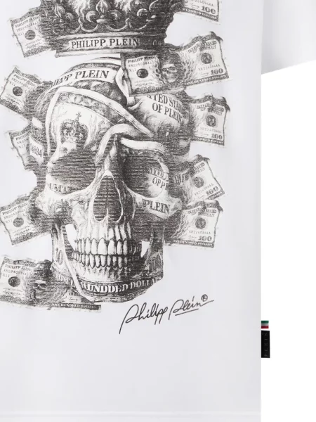 Tricou Philipp Plein alb