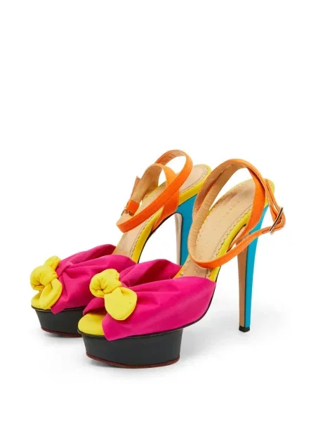 Sandale Charlotte Olympia cu funde roz