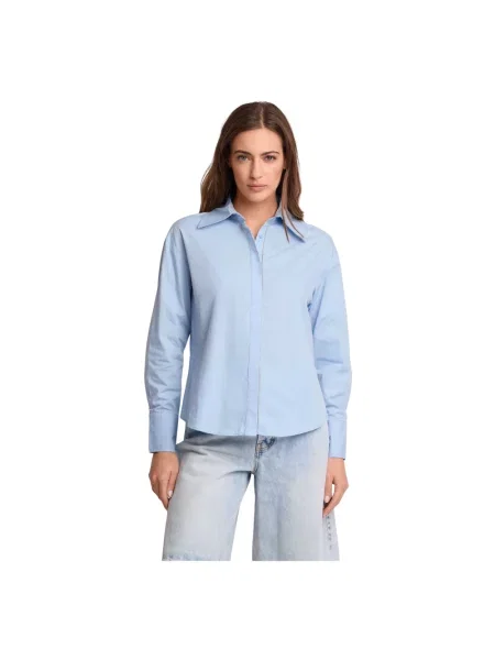 Koszula Kocca z długim rękawem niebieska