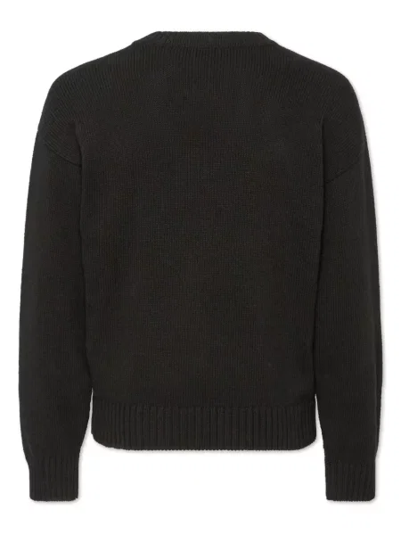 Dzianinowy sweter Dsquared2 z nadrukiem czarny