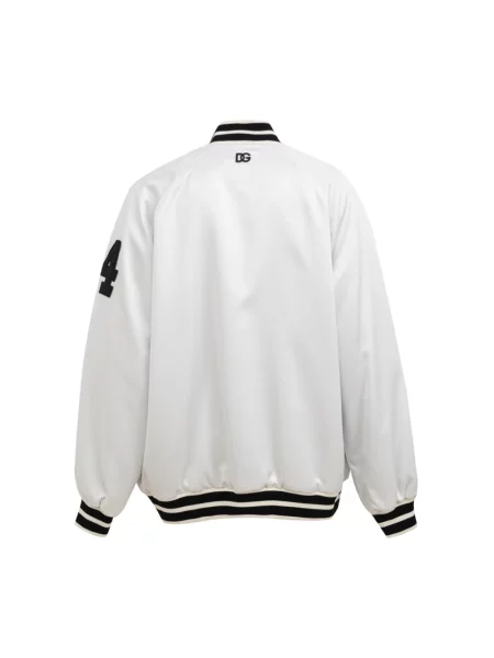 Kurtka bomber Dolce And Gabbana z logo biały