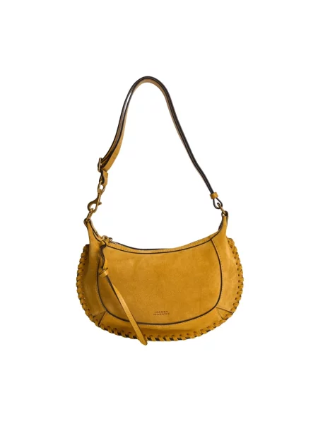Torebka skórzana Isabel Marant żółta