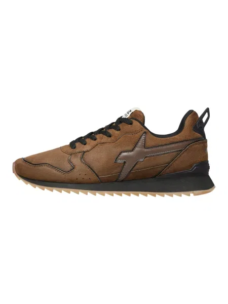 Sneakersy W6yz skórzane brązowe