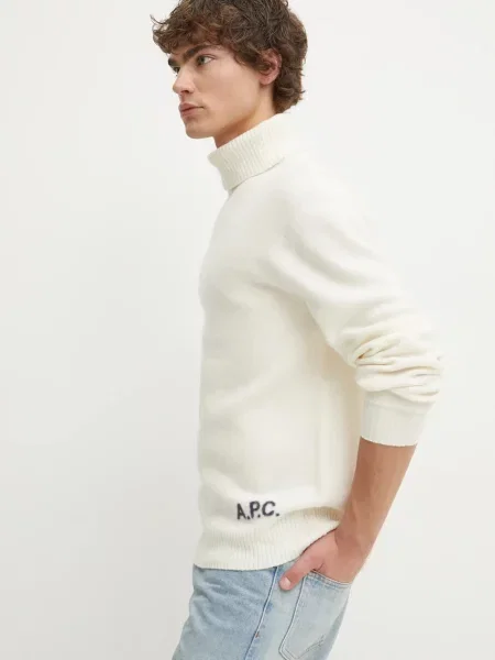 A.P.C. pulover de lana pull walter bej