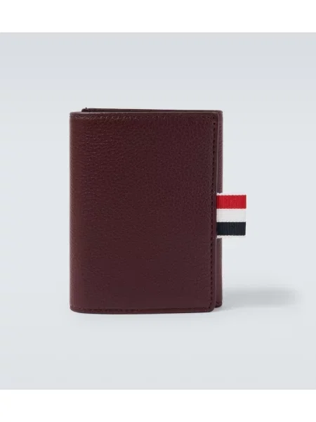 Portofel Thom Browne din piele cu dungi