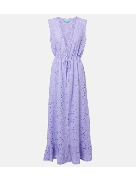 Rochie Melissa Odabash din dantelă violet