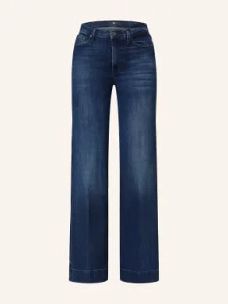 7 For All Mankind Jeansy Flared Modern Dojo blau niebieskie