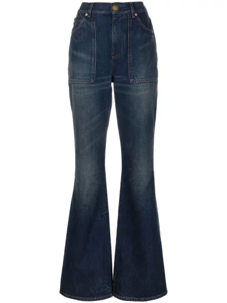 Blugi evazați Balmain albastru