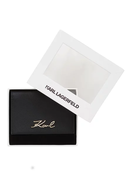 Karl Lagerfeld Pénztárcák K/Signature Klappbares Kartenetui fekete