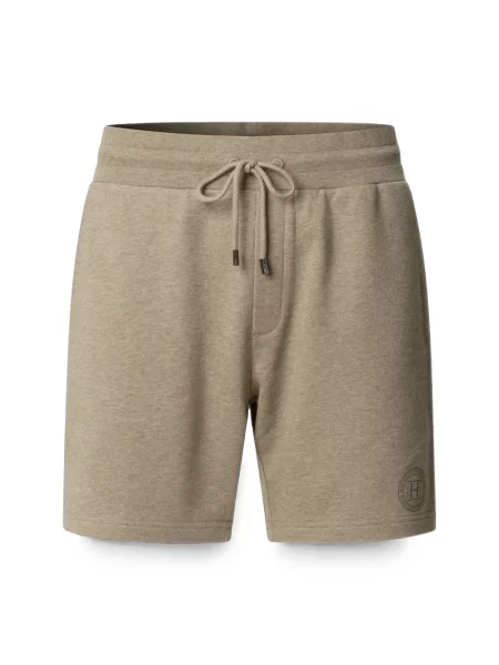 Pantaloni scurți Hackett London cu imagine cu cordon maro