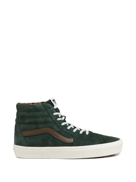 Sneakerși Vans din piele de căprioară verde
