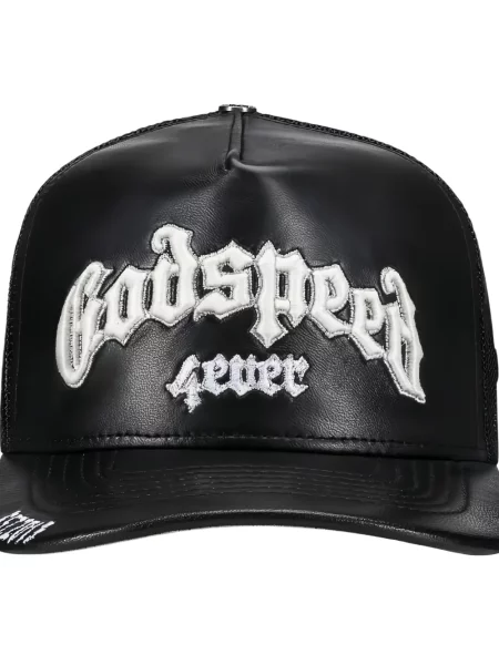 Кожена шапка Godspeed черно