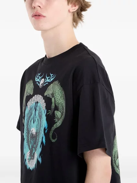 Tricou Pleasures cu imagine negru