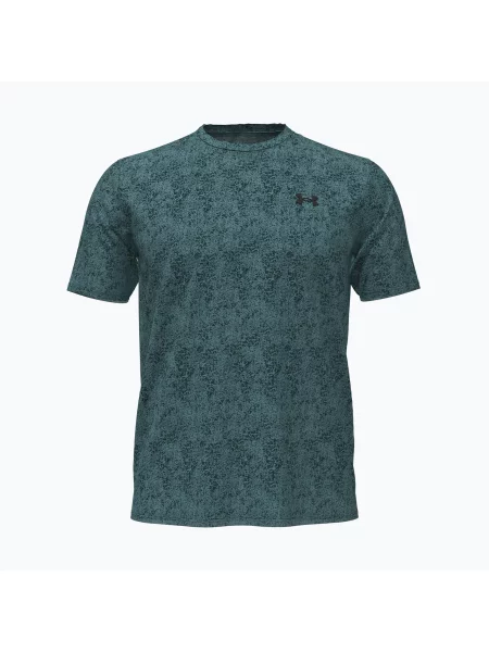 Tricou de antrenament pentru bărbați Under Armour Tech Tee Pixelate rack green/black negru