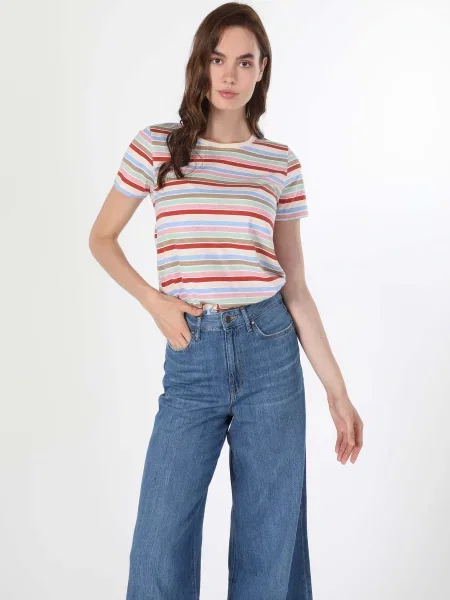 Футболки і поло Colin’s мультиколор комбінований верх