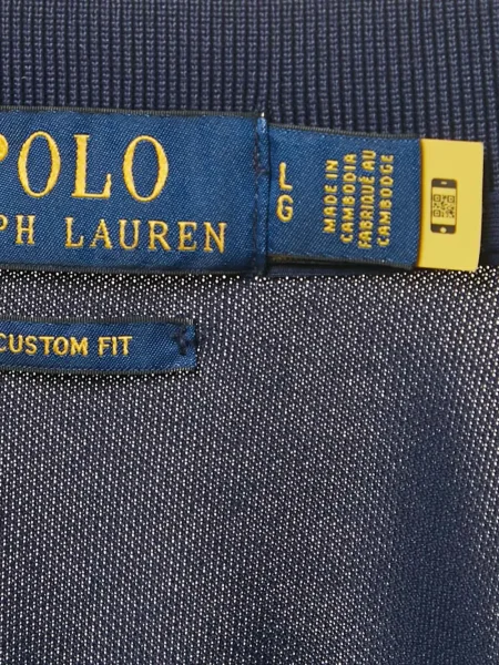 Polo Polo Ralph Lauren de lână cu dungi albastru