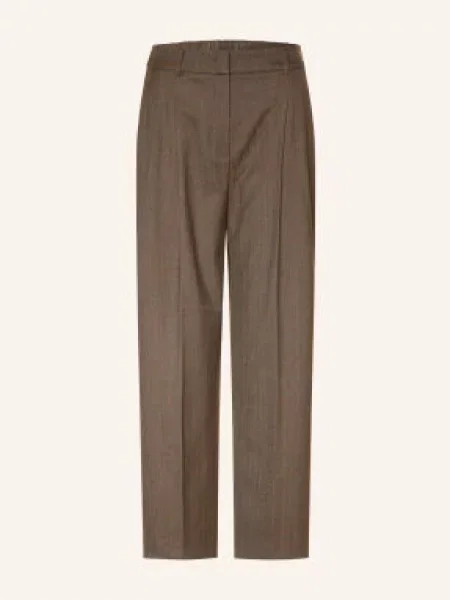 Opus Pants Kalhoty Lessieh hnědá / světle hnědá / tmavě modrá