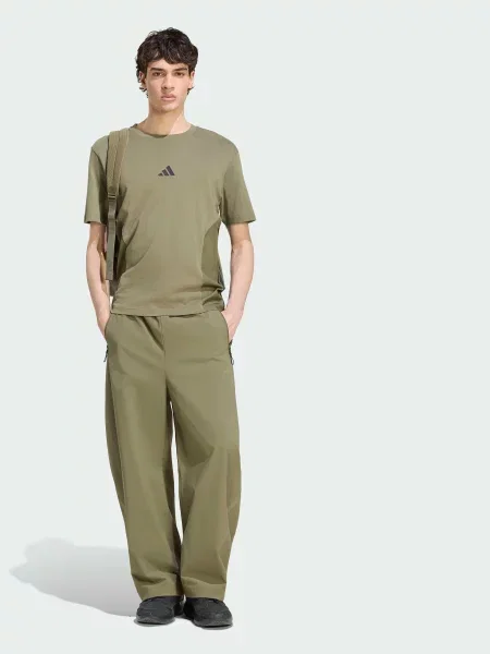 Повседневные брюки Adidas зеленые