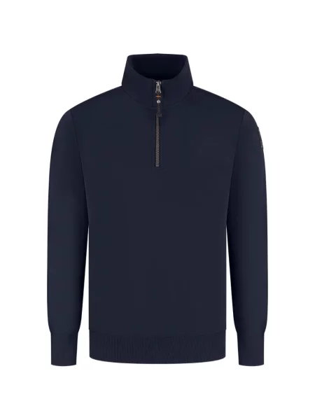 Hanorac cu fermoar Parajumpers cu autograf albastru
