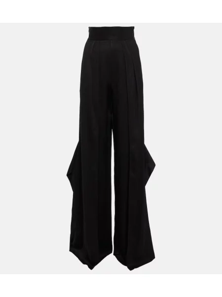 Spodnie Maticevski z wysoką talią czarne