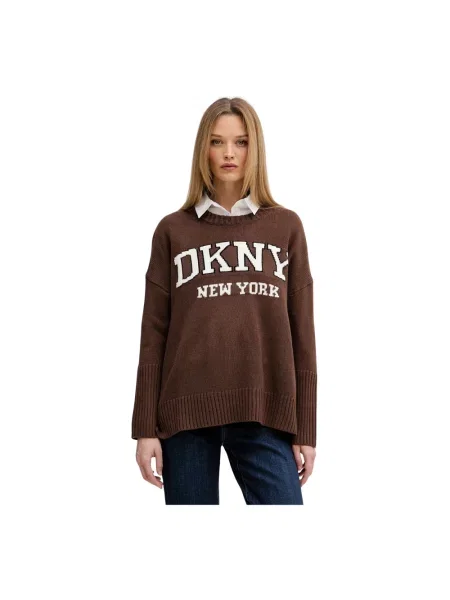 DKNY sweter brązowy