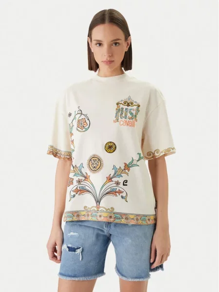 Just Cavalli Marškinėliai balta