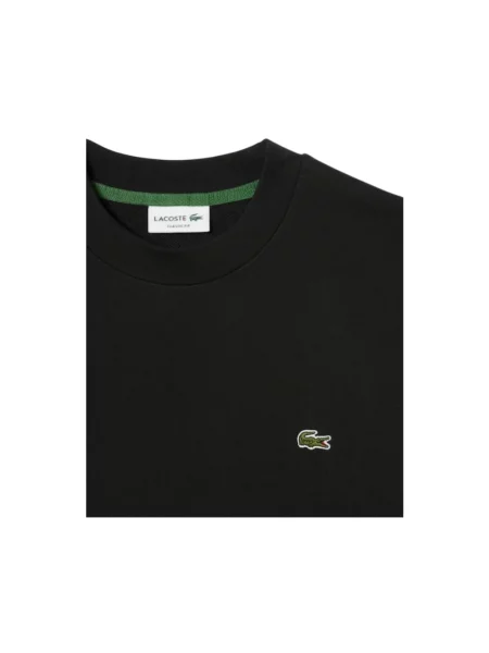 Bluza Lacoste z długim rękawem polarowa czarna