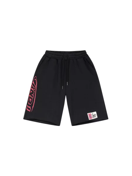 Pantaloni roz / negru alb