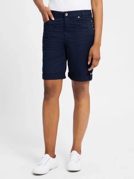 Street One Bermudy Yulius Kobiety jednolity 36 niebieski