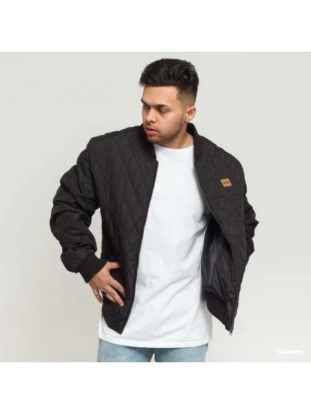 Kurtka Urban Classics Diamond Quilt Jacket Black M czarna