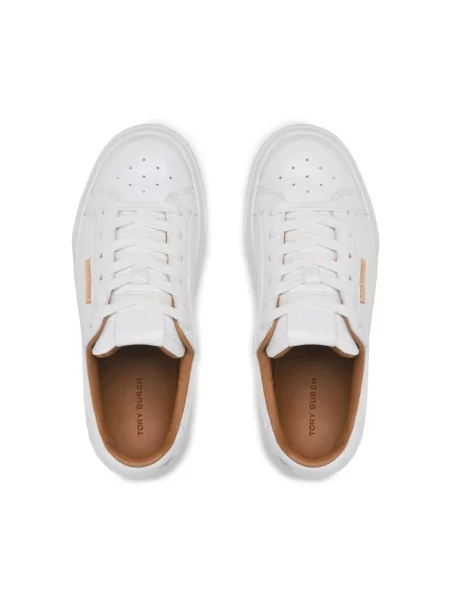 Sneakersy Tory Burch skórzane białe