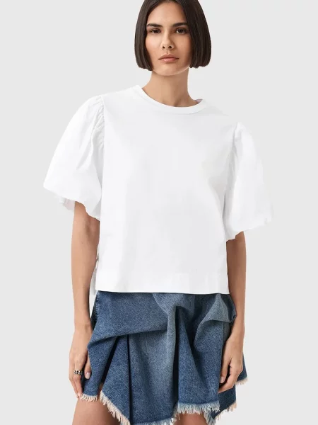 Тениска AllSaints Jess Tee Optic White L бяло