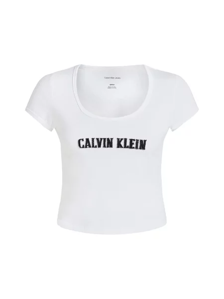 Calvin Klein Jeans Tricou negru alb