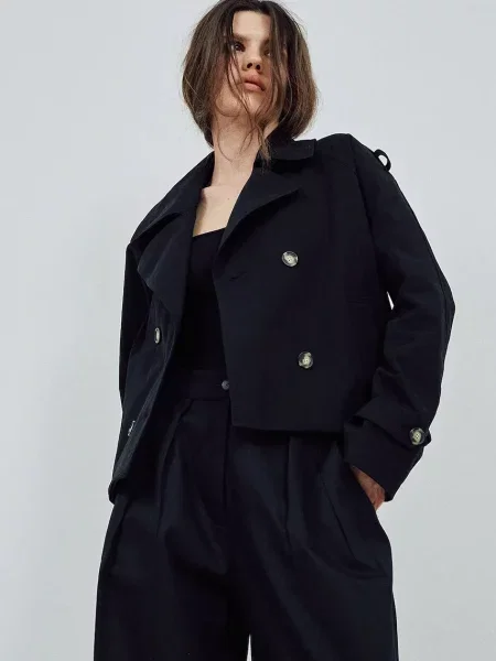 Куртка MUUV. THEA демісезонна oversize чорний