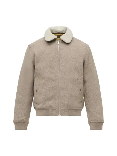 Jack & Jones Premium Geacă de primăvară-toamnă JPRBLUMELVIN / crem bej