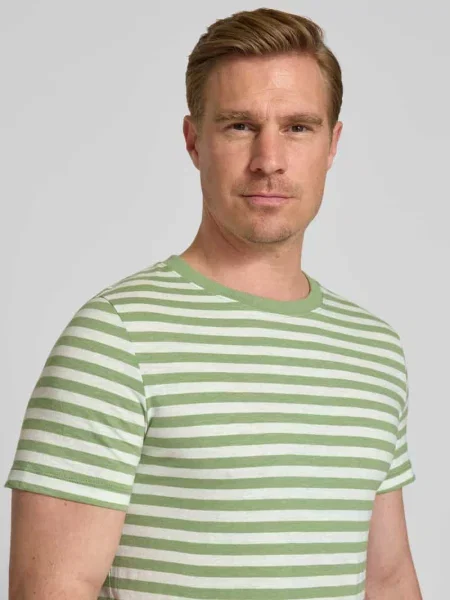 T-shirt o kroju regular fit z czystej bawełny S.oliver Red Label zielona