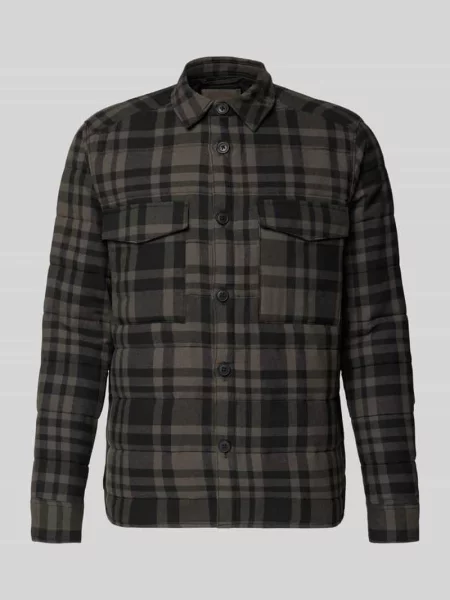 Kurtka koszulowa o kroju regular fit z czystej bawełny model ‘GUDMUND’ Only & Sons czarna