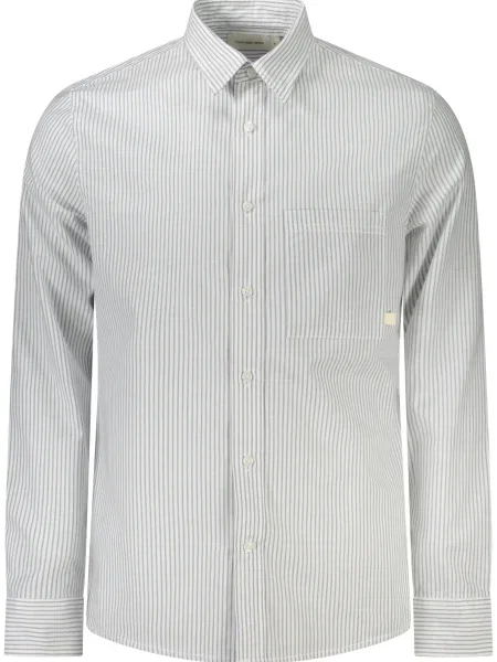 Dolgo srajca Calvin Klein z dolgimi rokavi bela