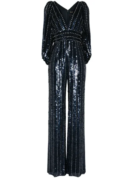 Salopetă Jenny Packham cu paiete albastru