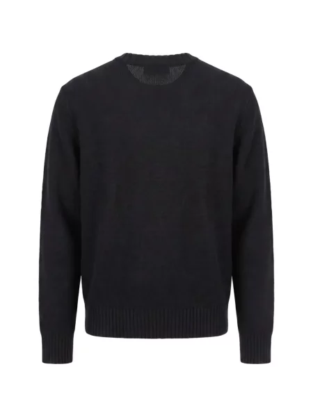 Pulover Gucci cu broderie de lână negru