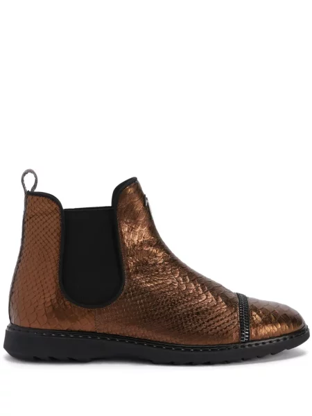 Cizme scurte Giuseppe Zanotti din piele maro
